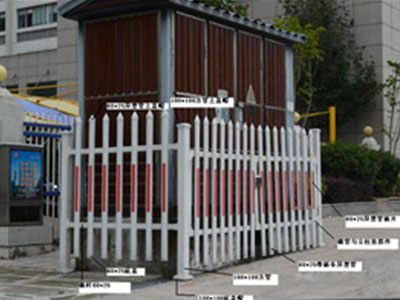 哈尔滨红色插片护栏